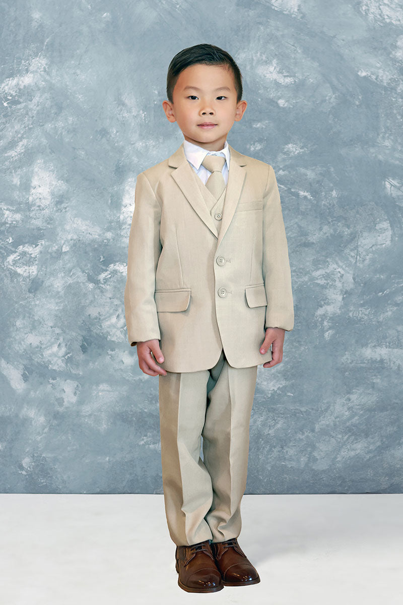 Tip Top "Stanford" Kids Khaki Suit (5-Piece Set)