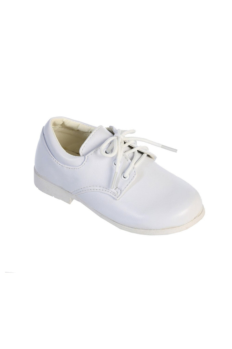 Tip Top "Vista" Kids White Matte Round Toe Lace Up Shoes
