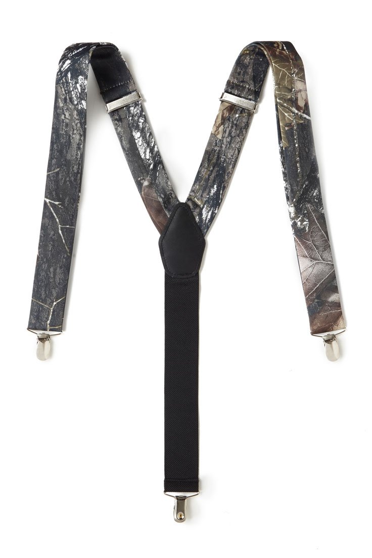 Camo Satin Suspenders –