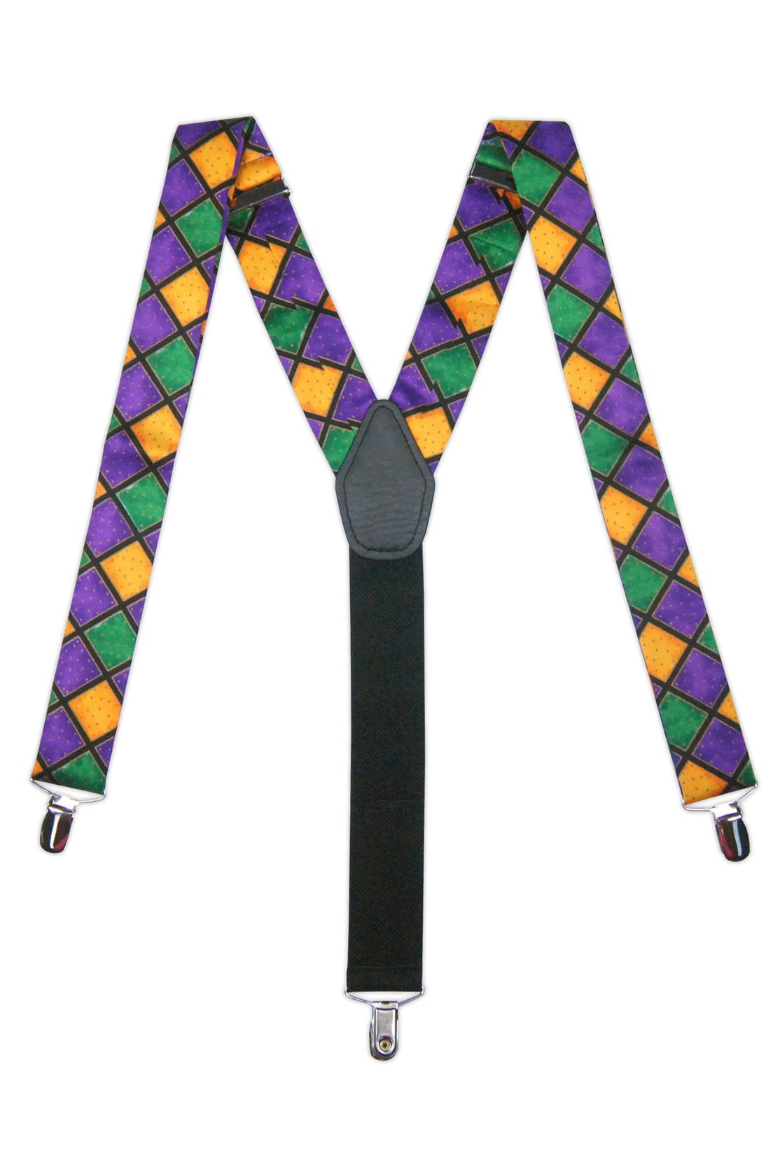 Tux Park "Mardi Gras Harlequin" Suspenders