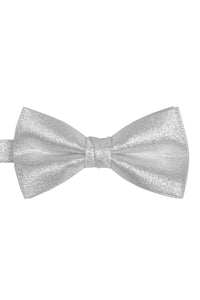 silver bow for dress Detachable bow White silver satin ribbon dress bow 23 x 15 cm bow brooch pin