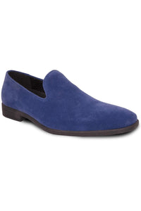 Vangelo "Chelsea" Blue Suede Tuxedo Shoes