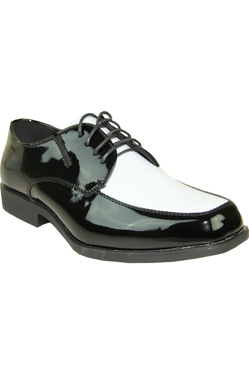 Genova" Black and White Vangelo Tuxedo Shoes