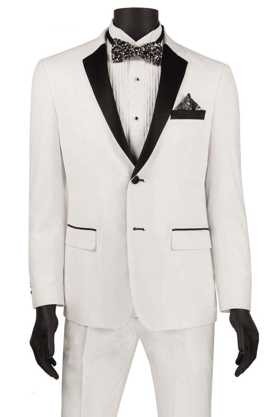 Vinci "Sergio" White Tuxedo