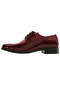 Viotti "179" Burgundy Striped Tuxedo Shoes