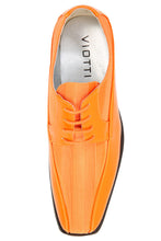 Viotti "179" Orange Striped Tuxedo Shoes