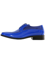 Viotti "179" Royal Blue Striped Tuxedo Shoes