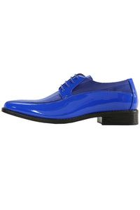 Viotti "179" Royal Blue Striped Tuxedo Shoes