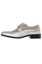 Viotti "179" Silver Striped Tuxedo Shoes