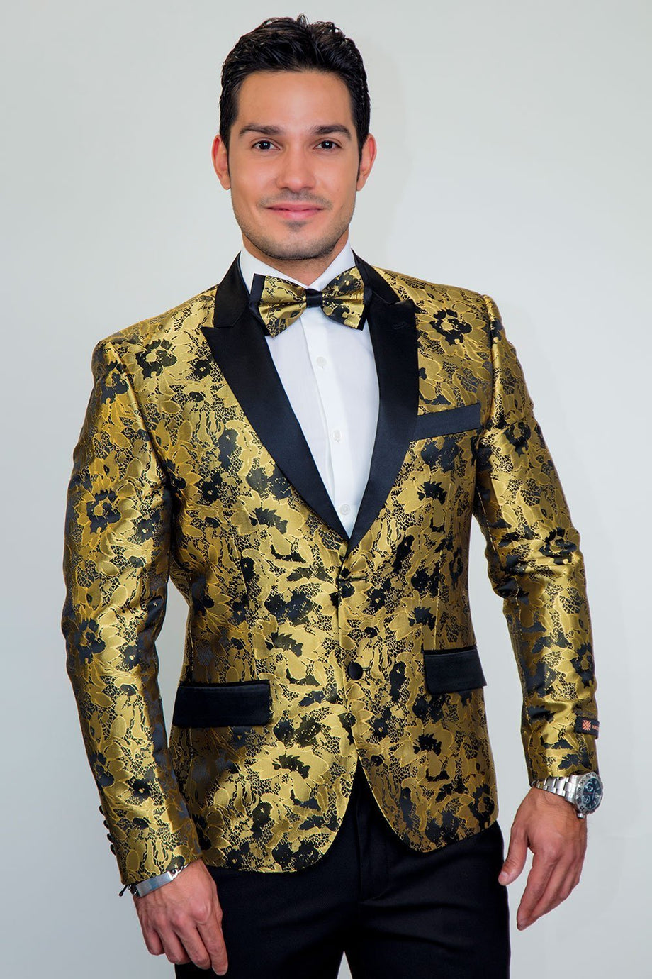 Xander Xiao "Amsterdam" Gold Tuxedo Jacket (Separates)