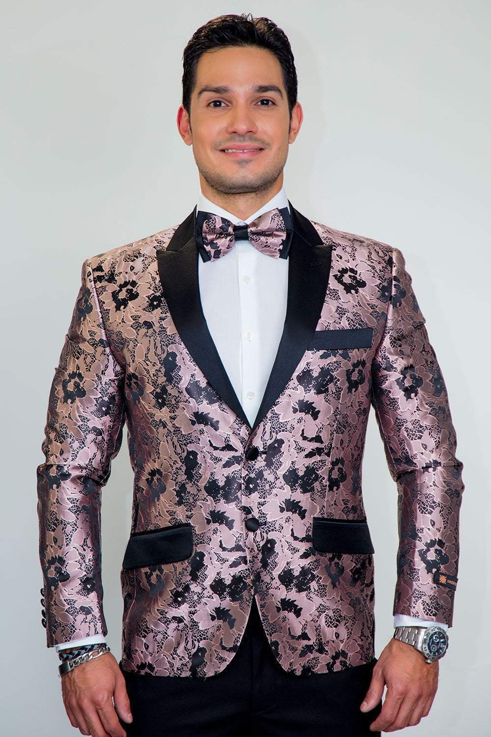 Xander Xiao "Amsterdam" Pink Tuxedo Jacket (Separates)