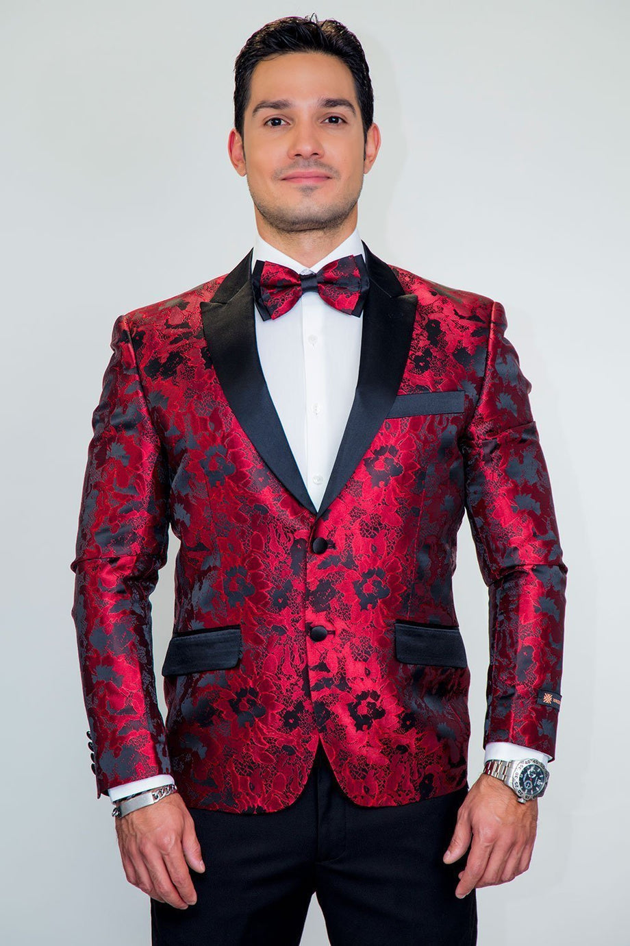 Xander Xiao "Amsterdam" Red Tuxedo Jacket (Separates)